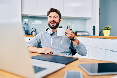 Man with coffee